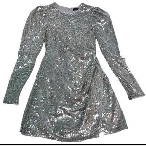 x REVOLVE House of Harlow 1960
Silver Sequin Mini Dress Size S